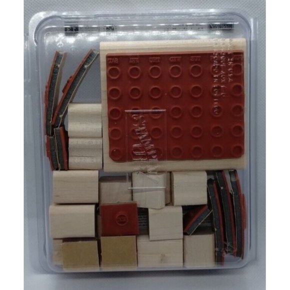 Stampin Up Mark the Date 13 Piece Rubber Stamp Kit Unmounted Two Step Stamps - Picture 4 of 4